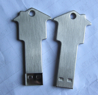 纯金属打造的房子型钥匙u盘