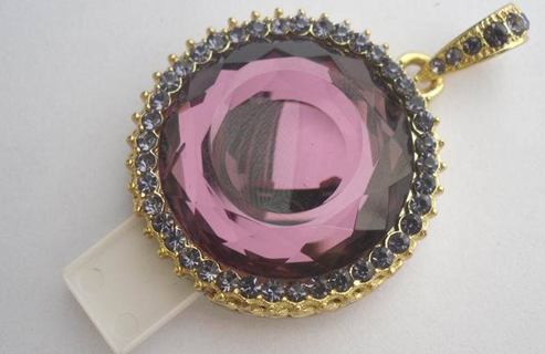 圆形紫水晶珠宝u盘